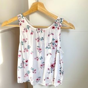 GARAGE FLORAL TANK TOP